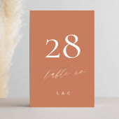 Terracotta Dusty Oranje Elegant Boho Gold Wedding Kaart