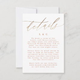 Terracotta Dusty Oranje Elegant Boho Gold Wedding RSVP Kaartje