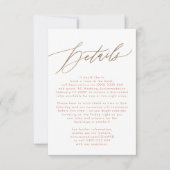 Terracotta Dusty Oranje Elegant Boho Gold Wedding RSVP Kaartje (Voorkant)