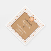 Terracotta Earth Tone Herfstkrans Herfst Doop Servet (Hoek)