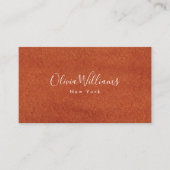 Terracotta Earthy Tone Visitekaartje (Voorkant)