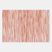 Terracotta Earthy Tone Waterverf Pattern Wrappin Inpakpapier Vel (Voorkant 3)