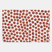 Terracotta Earthy Tone Waterverf Pattern Wrappin Inpakpapier Vel (Voorkant)