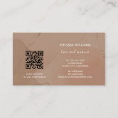 Terracotta Earthy Tones Watercolor Background Visitekaartje (Achterkant)