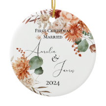 Terracotta eerste kerst getrouwd