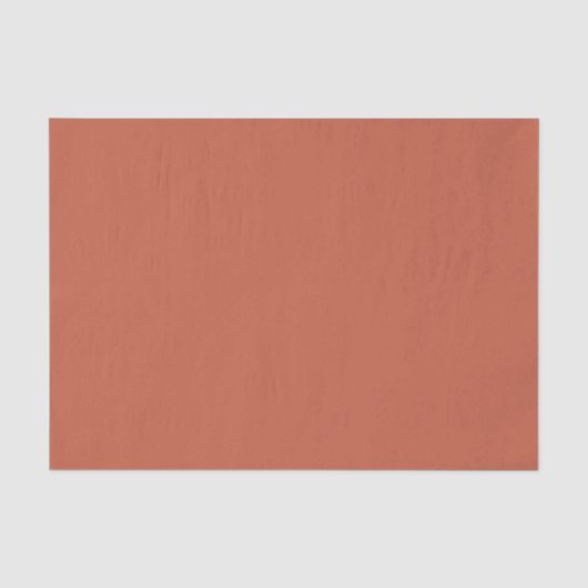 Terracotta effen kleur tissuepapier (Voorkant)