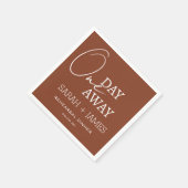 Terracotta Elegant Een dag weg repetitie diner Servet (Hoek)