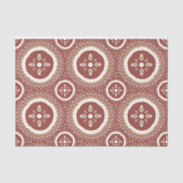 Terracotta Elegant Ornamental Floral Tissuepapier