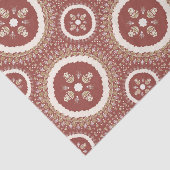 Terracotta Elegant Ornamental Floral Tissuepapier (Detail)