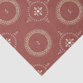 Terracotta Elegant Ornamental Floral Tissuepapier (Detail)