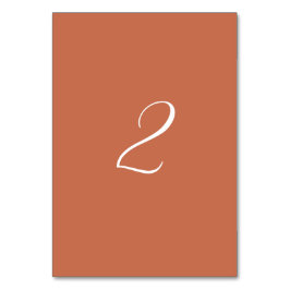 Terracotta Elegant Script Calligraphy Wedding Kaart