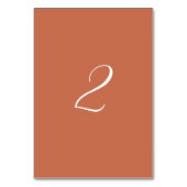 Terracotta Elegant Script Calligraphy Wedding Kaart (Achterkant)