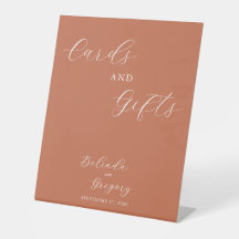 Terracotta Elegant Script Wedding Cards & Gifts