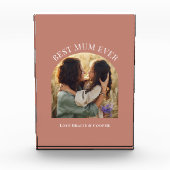 terracotta elegante boog foto typografie beste mam (Voorkant)