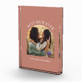 terracotta elegante boog foto typografie beste mam (Rechts)