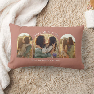 Terracotta elegante boog multi foto beste mama kussen