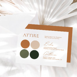 Terracotta Emerald Sage Wedding Color Palette Kaar RSVP Kaartje