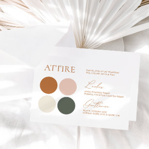 Terracotta Emerald Sage Wedding Color Palette Kaar RSVP Kaartje