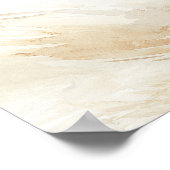 Terracotta en Blauwgroen Blue Floral Wedding Welco Poster (Hoek)