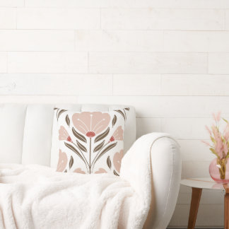 Terracotta en Blush patroon Kussen