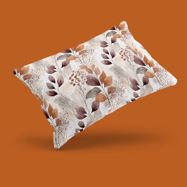 Terracotta en Bourgogne vallen bladeren | Boho Aut Kussensloop