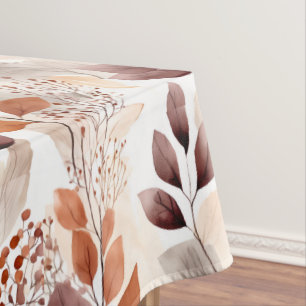 Terracotta en Bourgogne vallen bladeren Boho Aut Tafelkleed