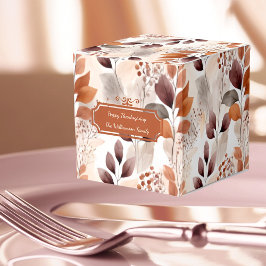 Terracotta en Bourgogne vallen bladeren | Thanksgi Bedankdoosjes