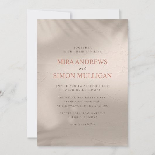 Terracotta en de Elementaire Uitnodiging van de We (Voorkant)