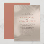 Terracotta en de Elementaire Uitnodiging van de We (Voorkant / Achterkant)