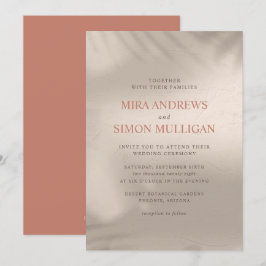 Terracotta en de Elementaire Uitnodiging van de We