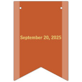 Terracotta en gouden bruiloft Bunting Flags Banner (Derde vlag)