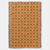 Terracotta en groene Tegels Deken (Voorkant Verticaal)