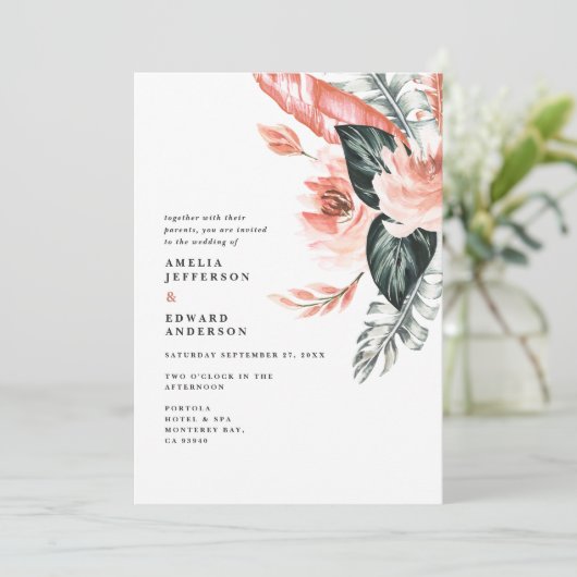 Terracotta en groene tropische naaldhout (Staand voorkant)