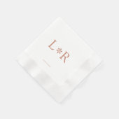 Terracotta en ivoor | Stijlvol Modern Servet (Hoek)