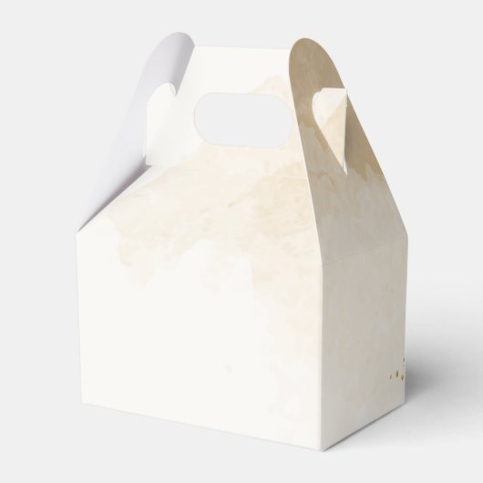 terracotta en marine blauwe bloemen bruiloft bedankdoosjes (Achterkant)