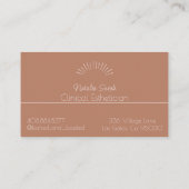 terracotta en roomzonnestralen visitekaartjes (Achterkant)