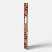 Terracotta en Tan Honeycomb Tile Pattern Case-Mate iPhone Case (Achterkant / Rechts)