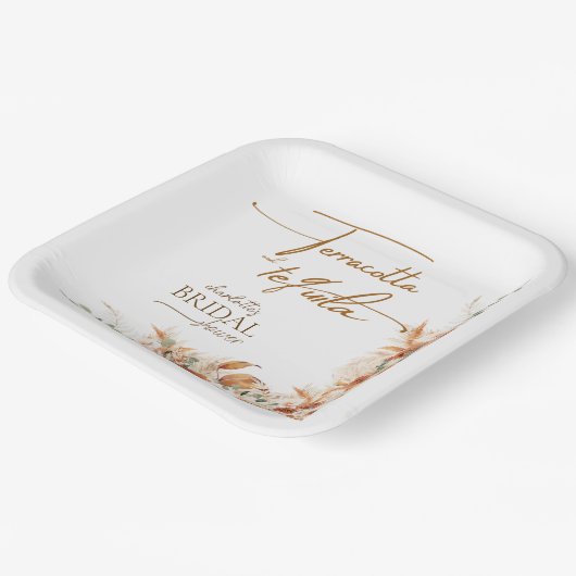 Terracotta en tequila Bruidsaangifte Papieren Bord (Gebogen)