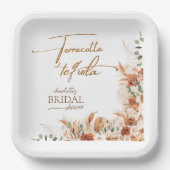 Terracotta en tequila Bruidsaangifte Papieren Bord (Voorkant)