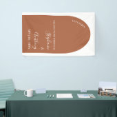 Terracotta en White Arch Wedding Spandoek (Beurs)