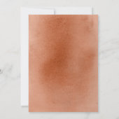 Terracotta en White Flowers Exotic Boho Wedding Kaart (Achterkant)