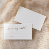 Terracotta en wit minimalistisch hoeveel kussen sp informatiekaartje