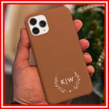 Terracotta en Wit | Modern Monogram Initiaal