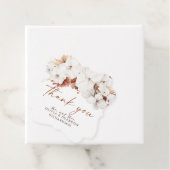 Terracotta en witte bloemen Boho dank je wel Bedankjes Labels (In situ)