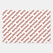 Terracotta en witte bomen inpakpapier vel (Voorkant 3)