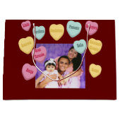 Terracotta en Witte Liefde Woorden Moederdag Latin Groot Cadeauzakje (Voorkant)