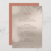 Terracotta en Zand Elementair Menu (Voorkant / Achterkant)