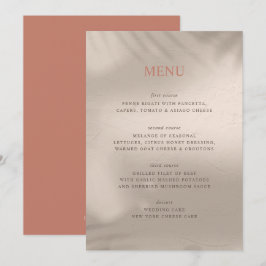 Terracotta en Zand Elementair Menu