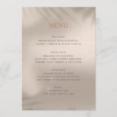 Terracotta en Zand Elementair Menu (Voorkant)