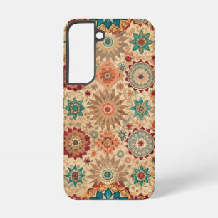 Terracotta Etnisch Mandala Sierkunst Boho Grafisch Samsung Galaxy Hoesje